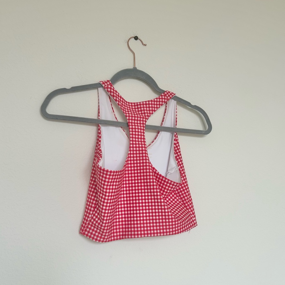 Abercrombie & Fitch YPB sculptLUX Racerback V-Neck Tank & Lined Clean Mini Skirt - Picture 6 of 10